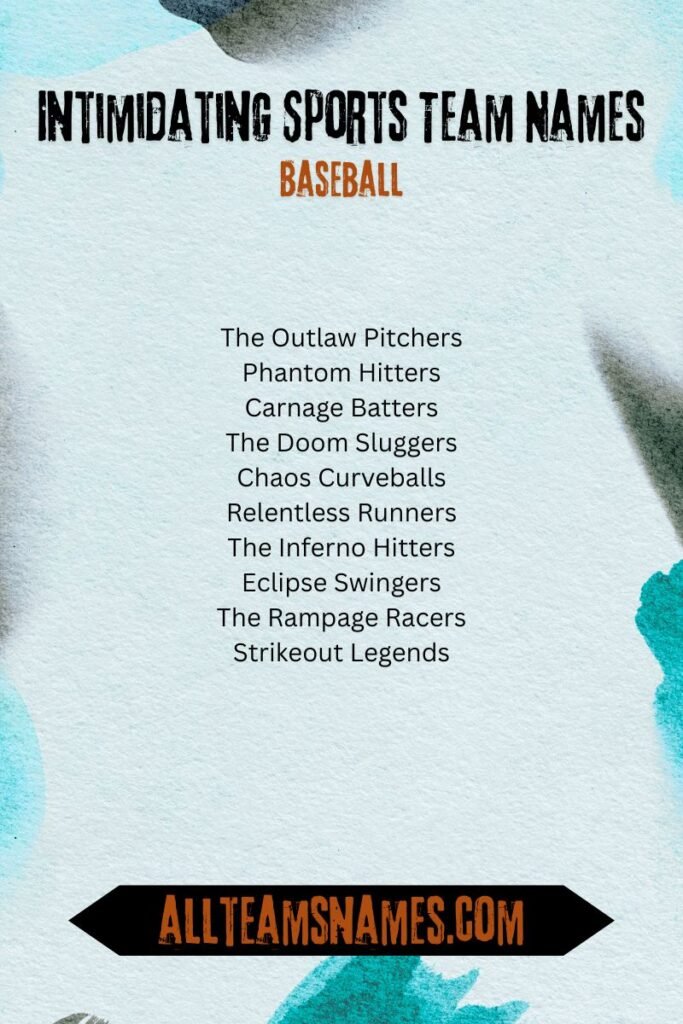 Intimidating Sports Team Names
